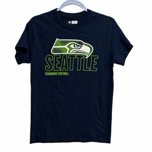 NFL Team Apparel Seattle Seahawks Graphic Tee Navy Men’s Small